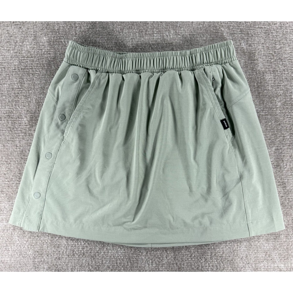 prAna Railay Snap Up Women's Skort Juniper Green Small Athletic Hiking Pockets‎